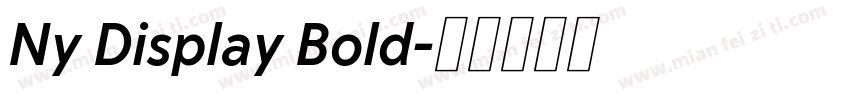Ny Display Bold字体转换